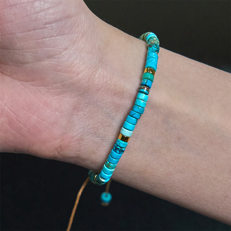 Nimara Ritual Emperor Stone Happiness Spacer Bead Bracelet
