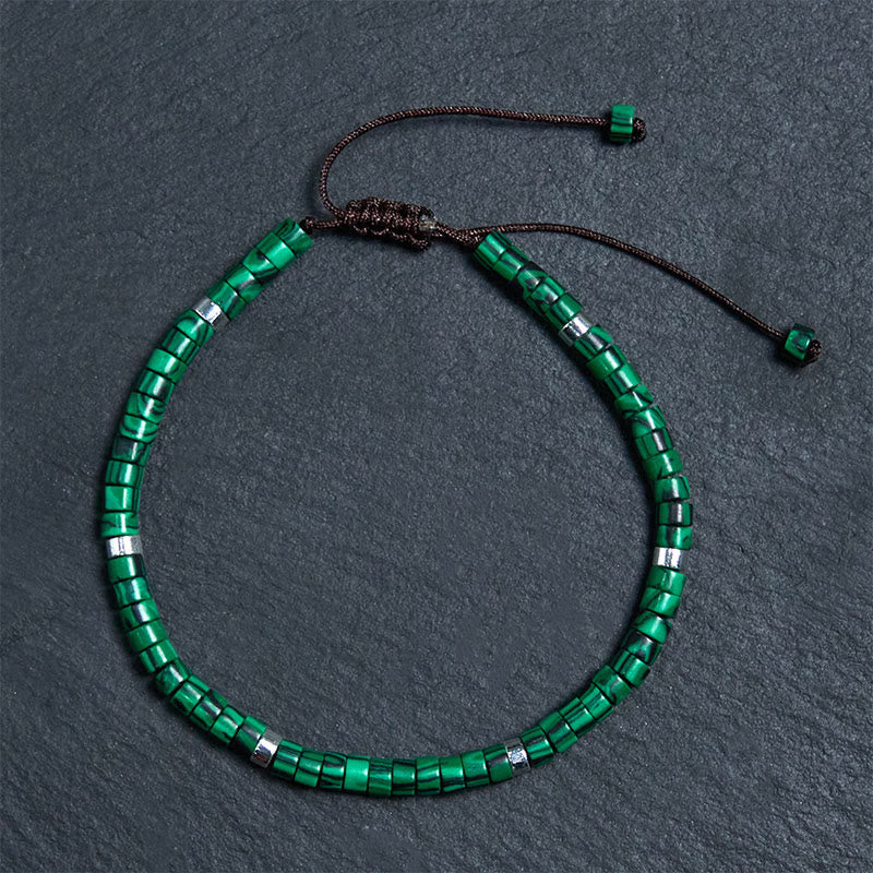 Nimara Ritual Malachite Anti-Anxiety Spacer Bead Bracelet
