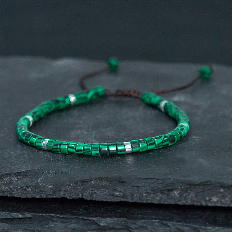 Nimara Ritual Malachite Anti-Anxiety Spacer Bead Bracelet