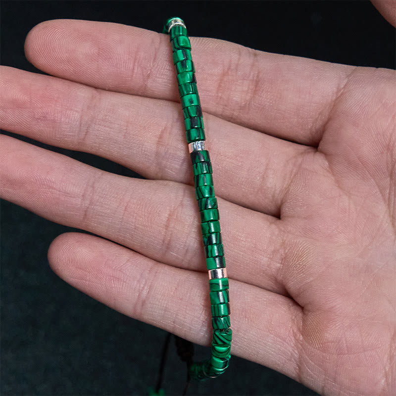Nimara Ritual Malachite Anti-Anxiety Spacer Bead Bracelet