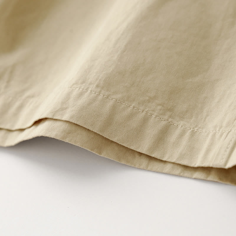 Nimara Ritual Spring Commute Solid Color High Waist Women's Wide Leg Cotton Linen Pants With Pockets