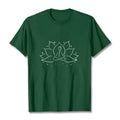 Nimara Ritual Lotus Flower Meditative Yoga Pose Design Tee T-shirt