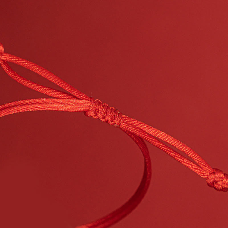 Nimara Ritual Handmade Braided Red String Happy Knot Flat Knot Colorful Rope Bracelet