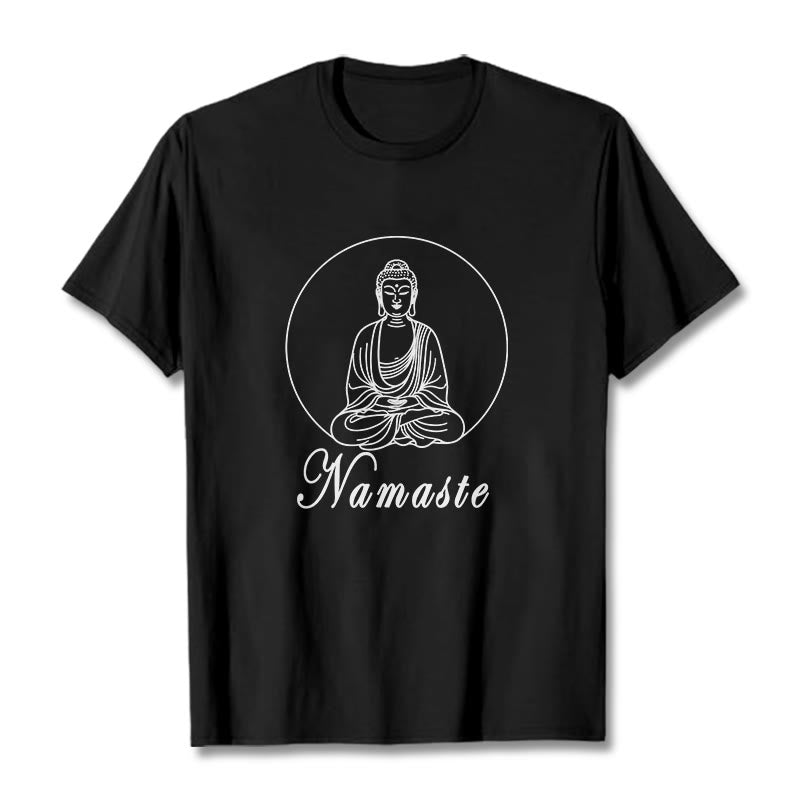 Nimara Ritual NAMASTE Buddha Meditating Tee T-shirt