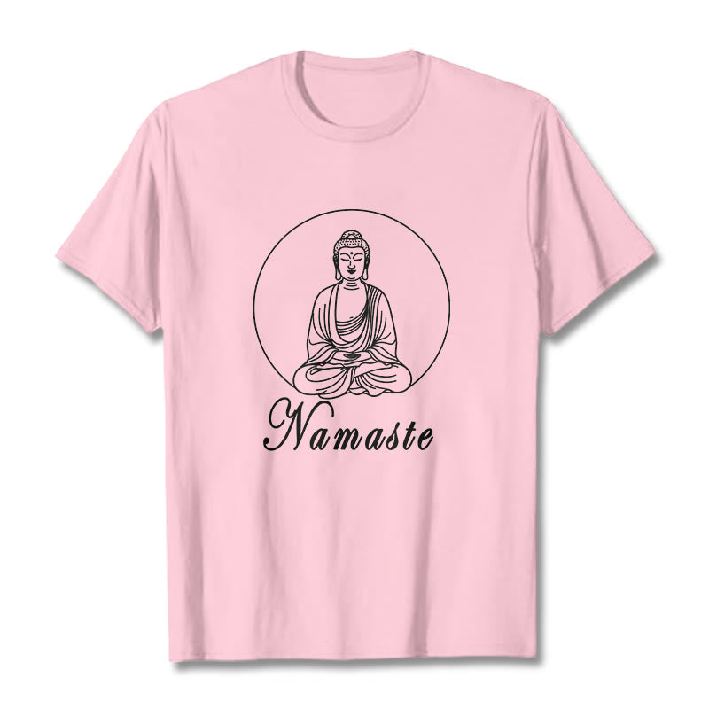 Nimara Ritual NAMASTE Buddha Meditating Tee T-shirt