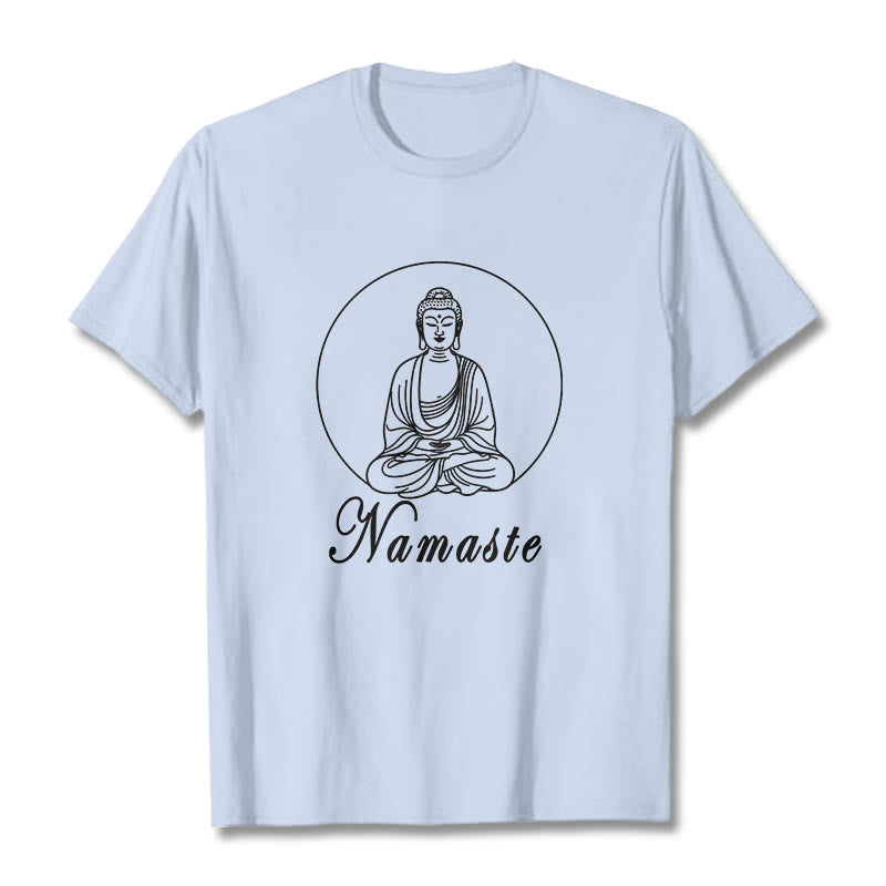 Nimara Ritual NAMASTE Buddha Meditating Tee T-shirt