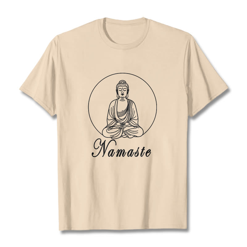 Nimara Ritual NAMASTE Buddha Meditating Tee T-shirt