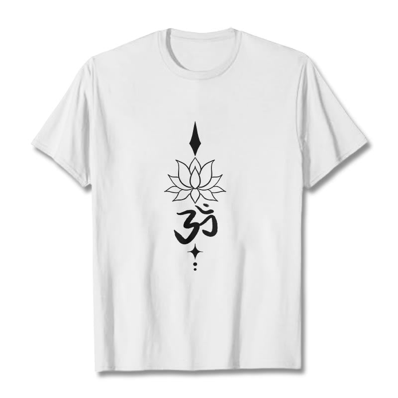 Nimara Ritual Om Symbol Lotus Tee T-shirt