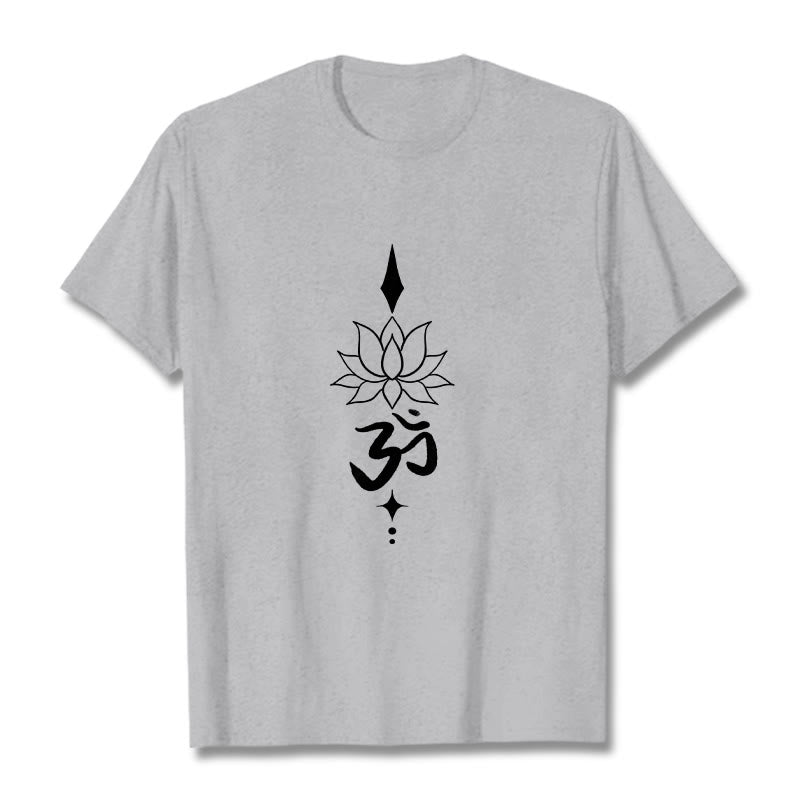 Nimara Ritual Om Symbol Lotus Tee T-shirt