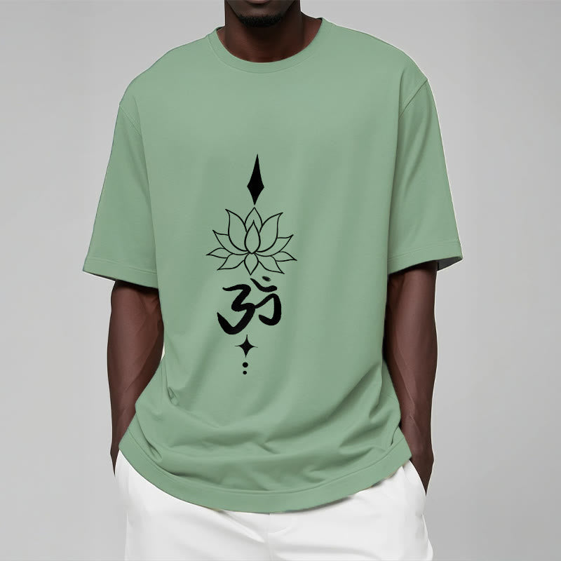 Nimara Ritual Om Symbol Lotus Tee T-shirt
