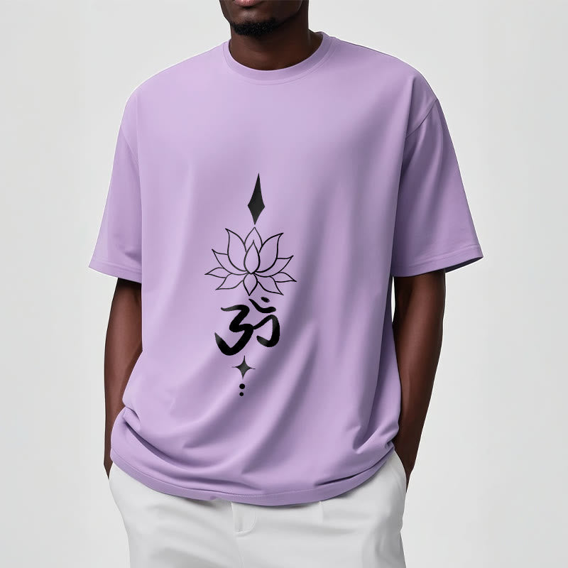 Nimara Ritual Om Symbol Lotus Tee T-shirt