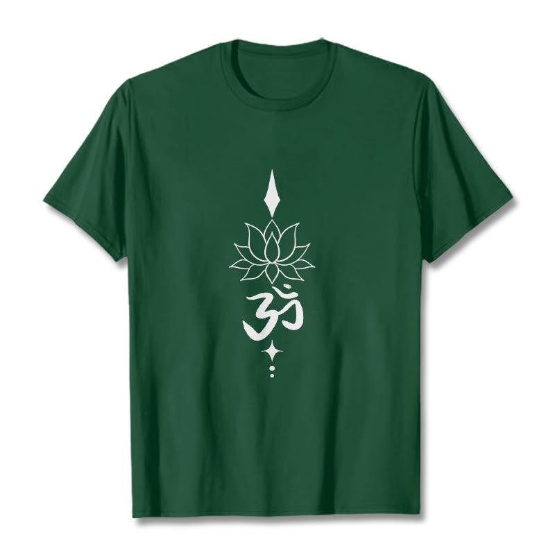 Nimara Ritual Om Symbol Lotus Tee T-shirt