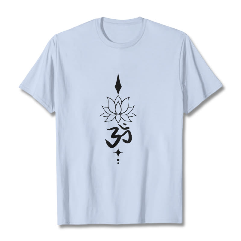 Nimara Ritual Om Symbol Lotus Tee T-shirt