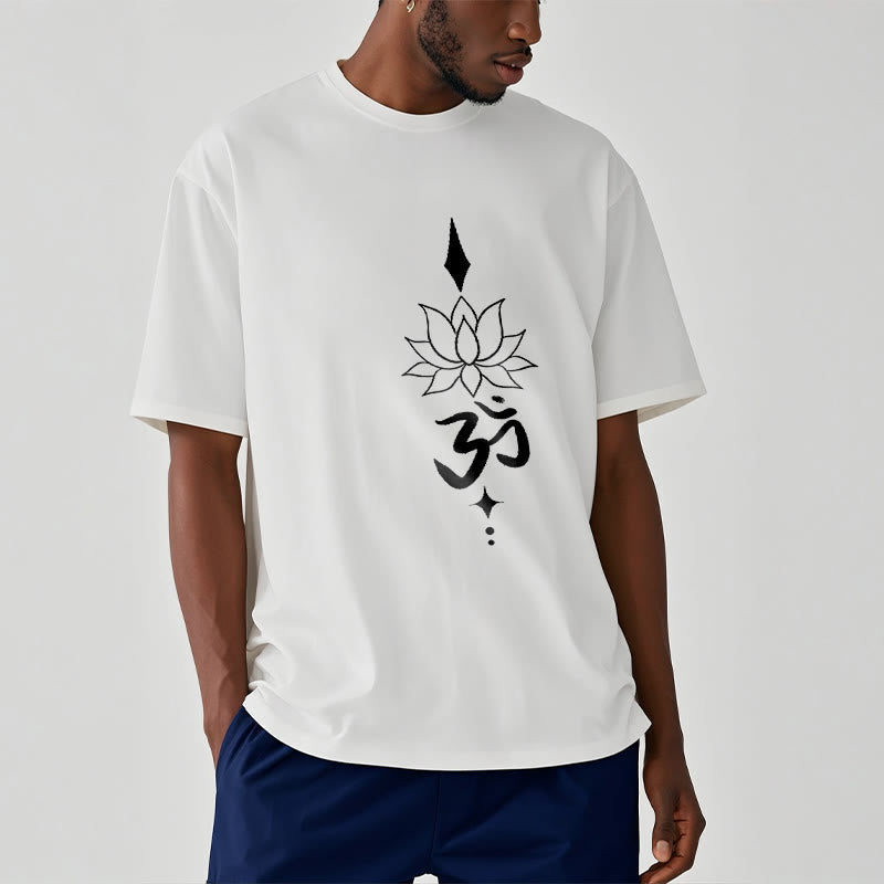 Nimara Ritual Om Symbol Lotus Tee T-shirt