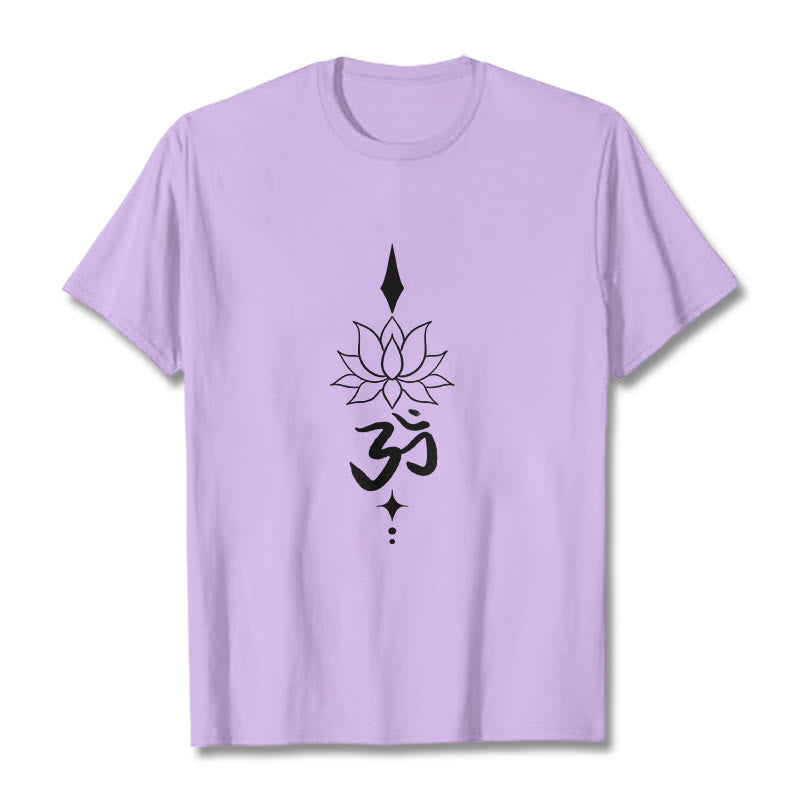 Nimara Ritual Om Symbol Lotus Tee T-shirt