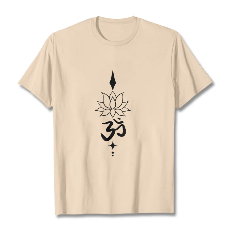 Nimara Ritual Om Symbol Lotus Tee T-shirt