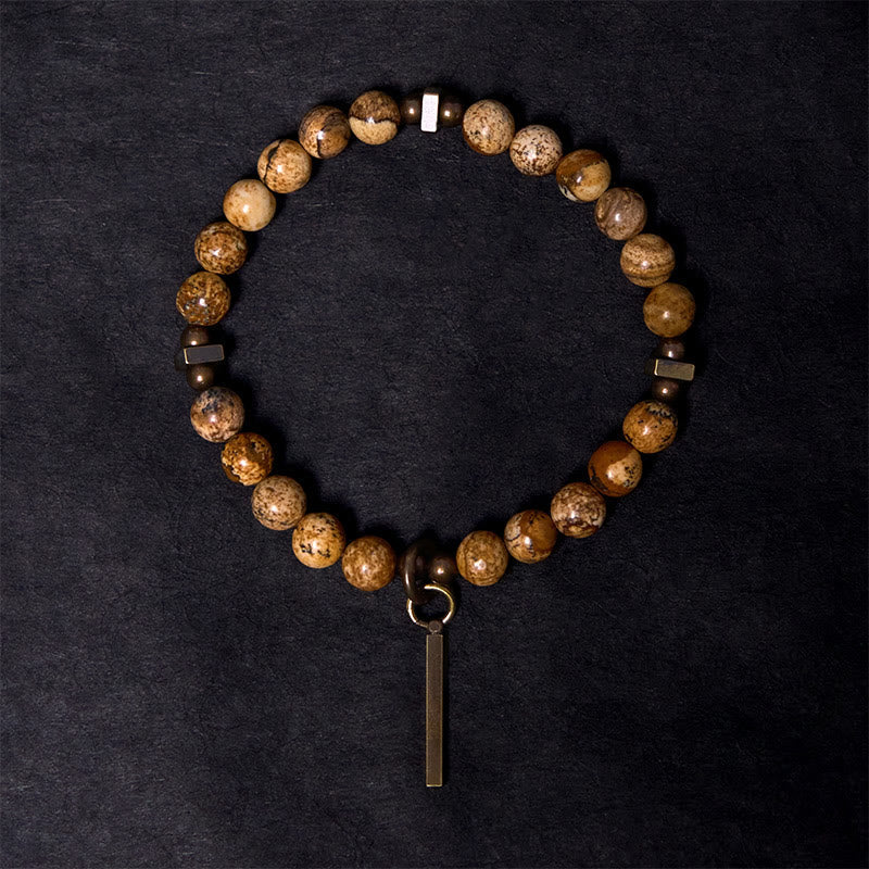 Nimara Ritual Distressed Design Copper Luck Bracelet