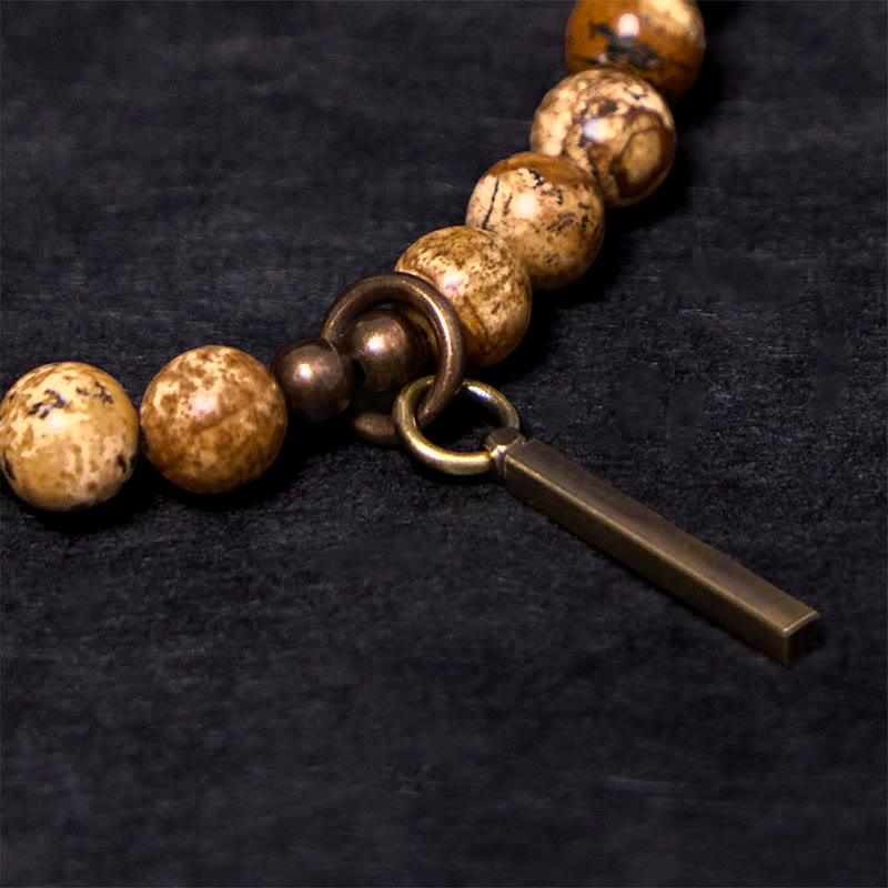 Nimara Ritual Distressed Design Copper Luck Bracelet