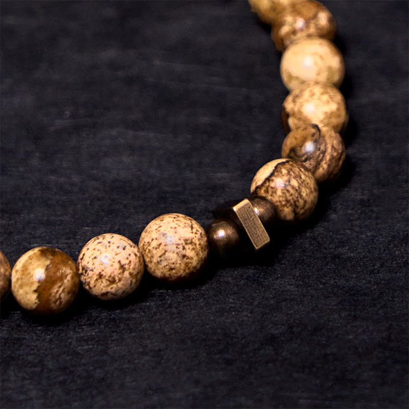 Nimara Ritual Distressed Design Copper Luck Bracelet