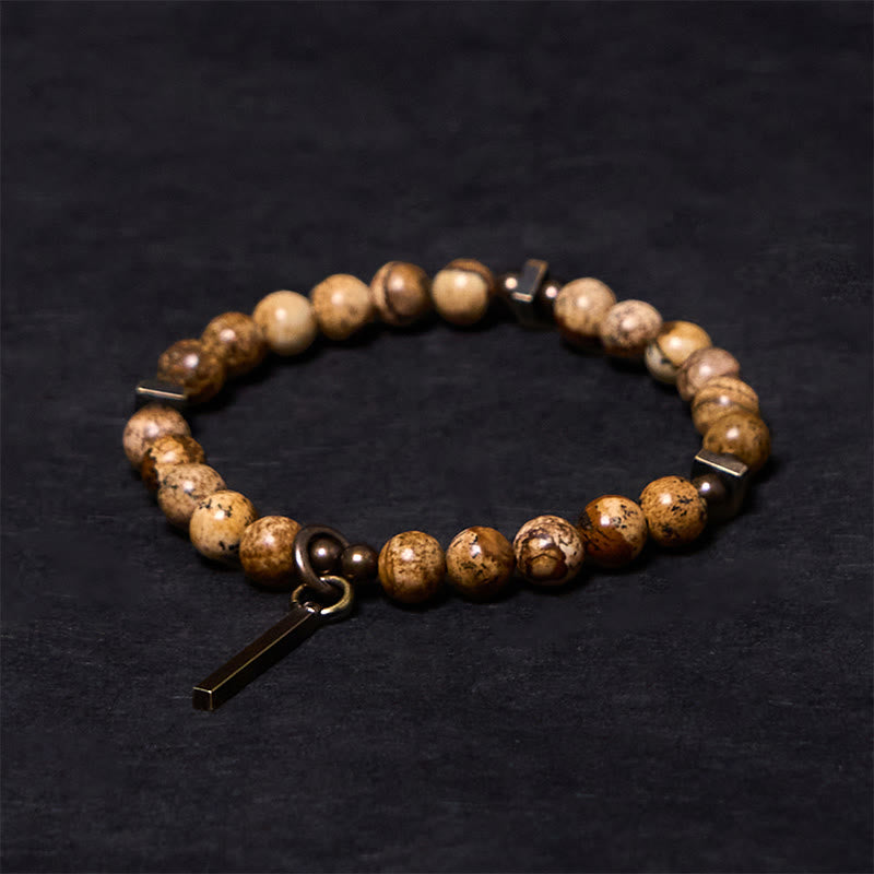 Nimara Ritual Distressed Design Copper Luck Bracelet