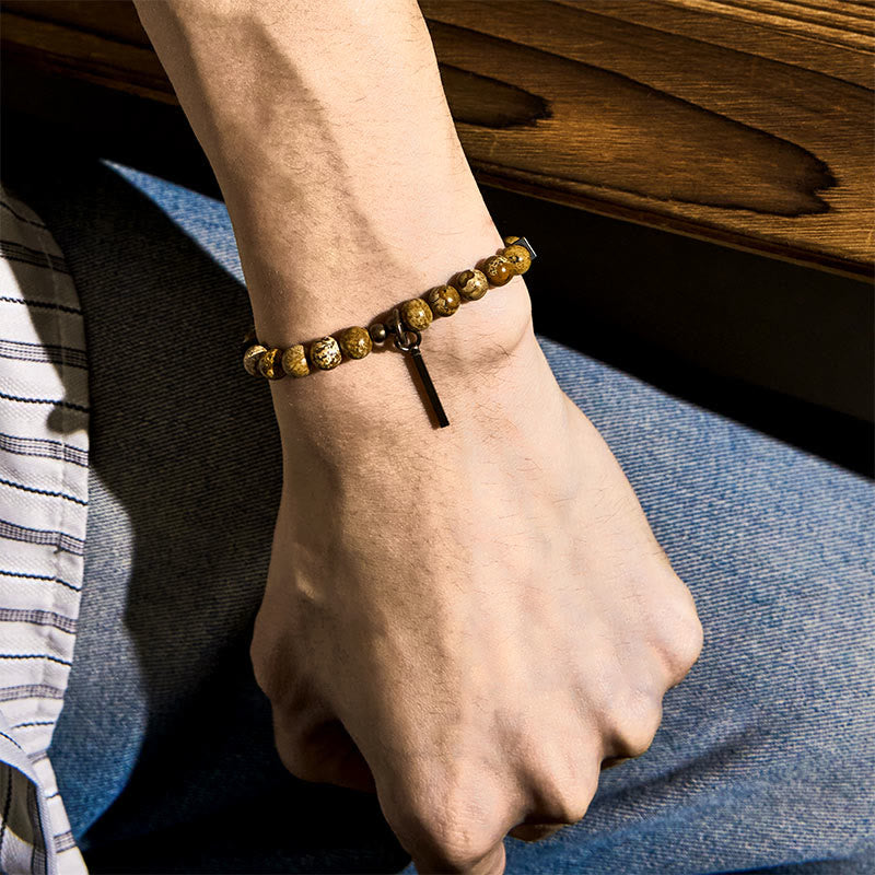 Nimara Ritual Distressed Design Copper Luck Bracelet