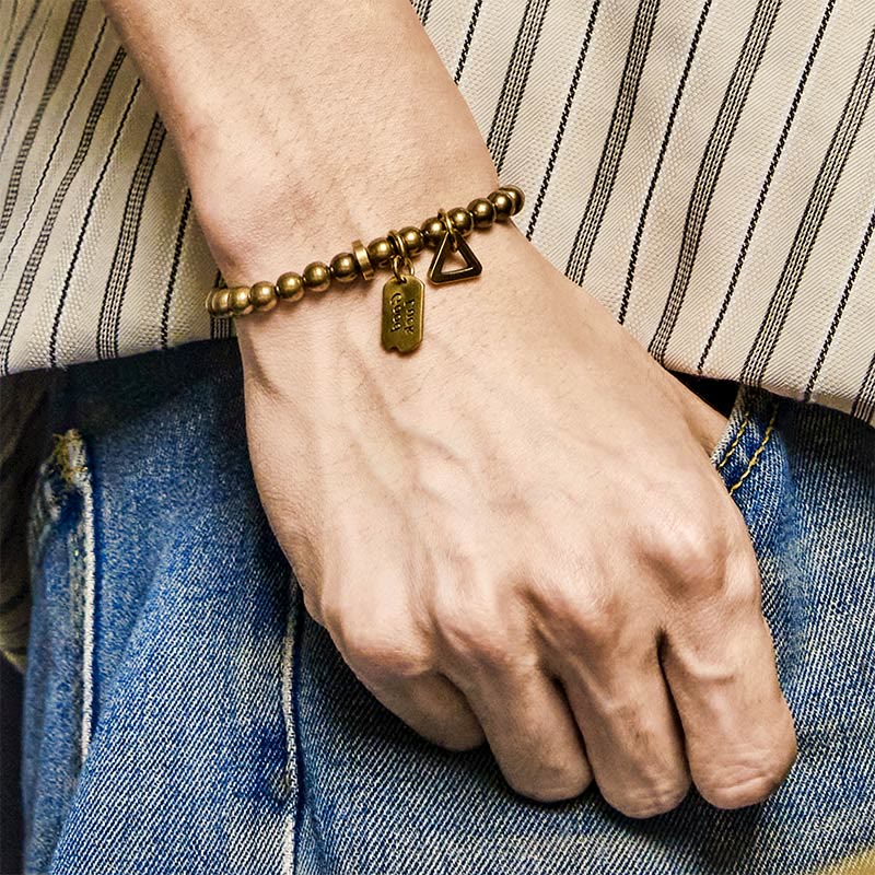 Nimara Ritual Retro Pure Copper Brass Luck Bracelet