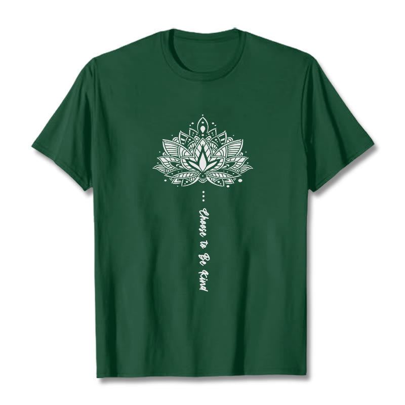 Nimara Ritual Choose To Be Kind Geometric Flower Tee T-shirt