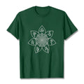 Nimara Ritual Mandala Om Mani Padme Hum Pattern Tee T-shirt