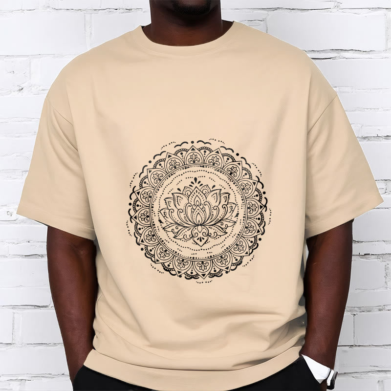 Nimara Ritual Mandala Lotus Flower Pattern Tee T-shirt