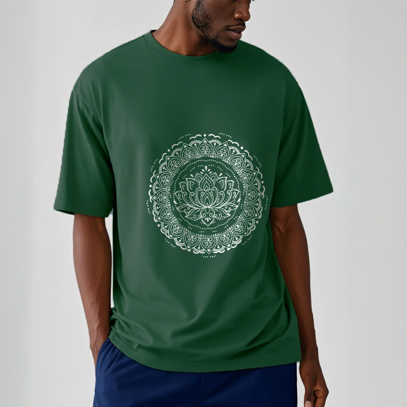 Nimara Ritual Mandala Lotus Flower Pattern Tee T-shirt