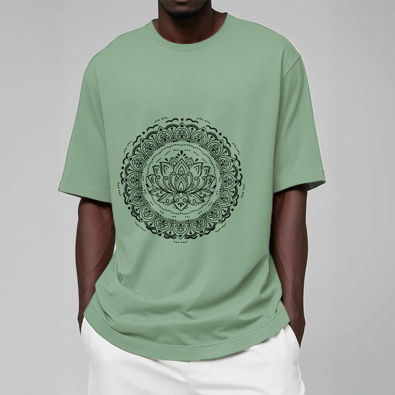 Nimara Ritual Mandala Lotus Flower Pattern Tee T-shirt