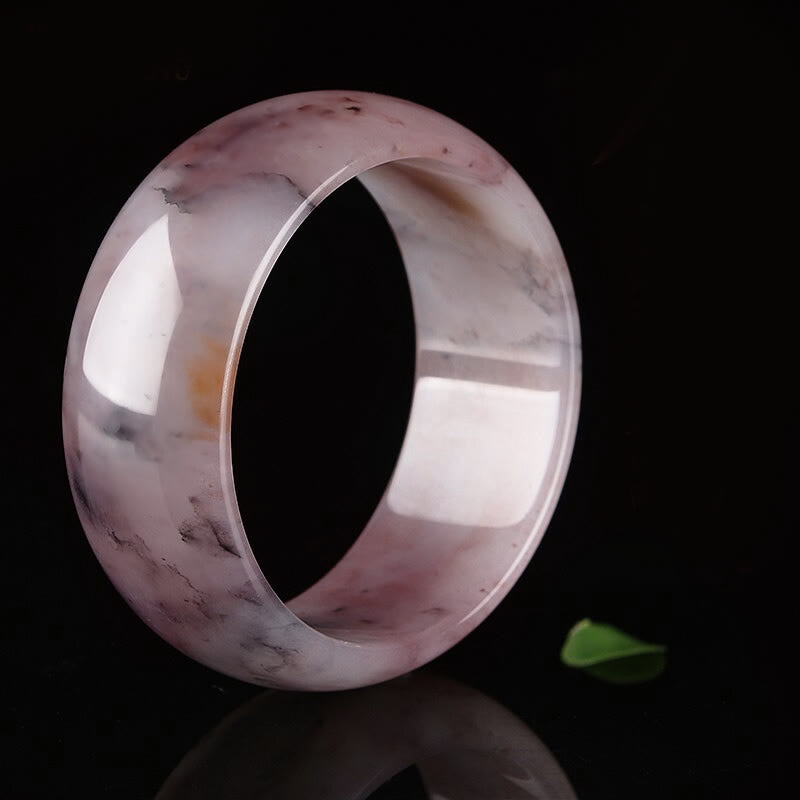 Nimara Ritual Purple Jade Happiness Protection Bracelet Bangle