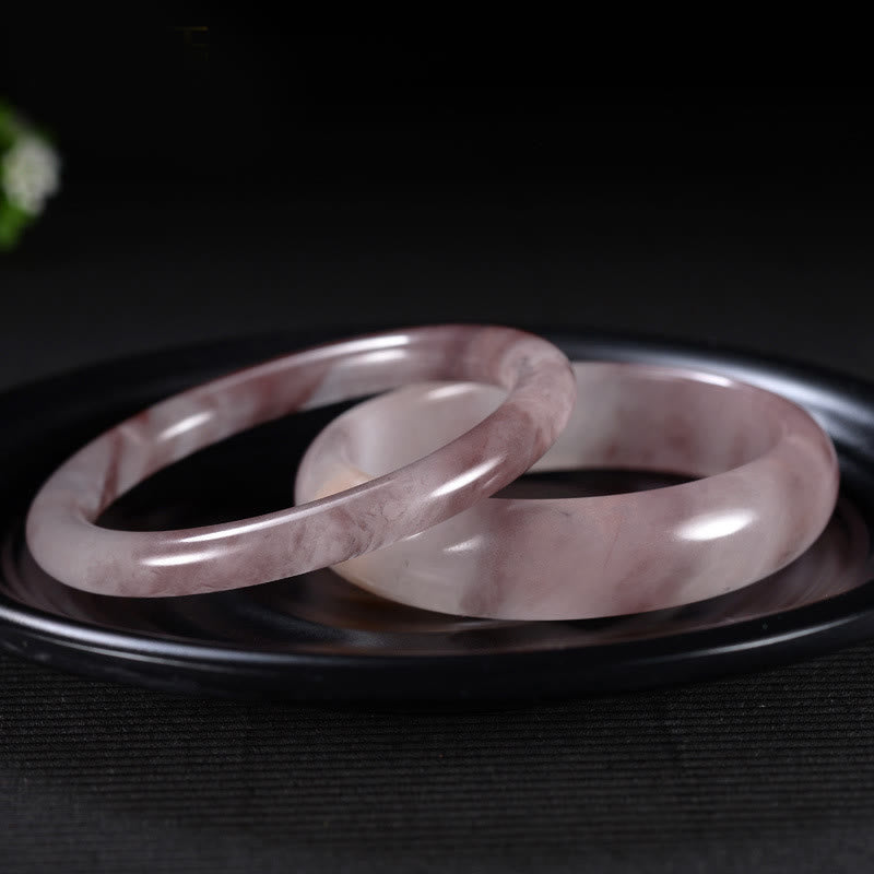 Nimara Ritual Purple Jade Happiness Protection Bracelet Bangle