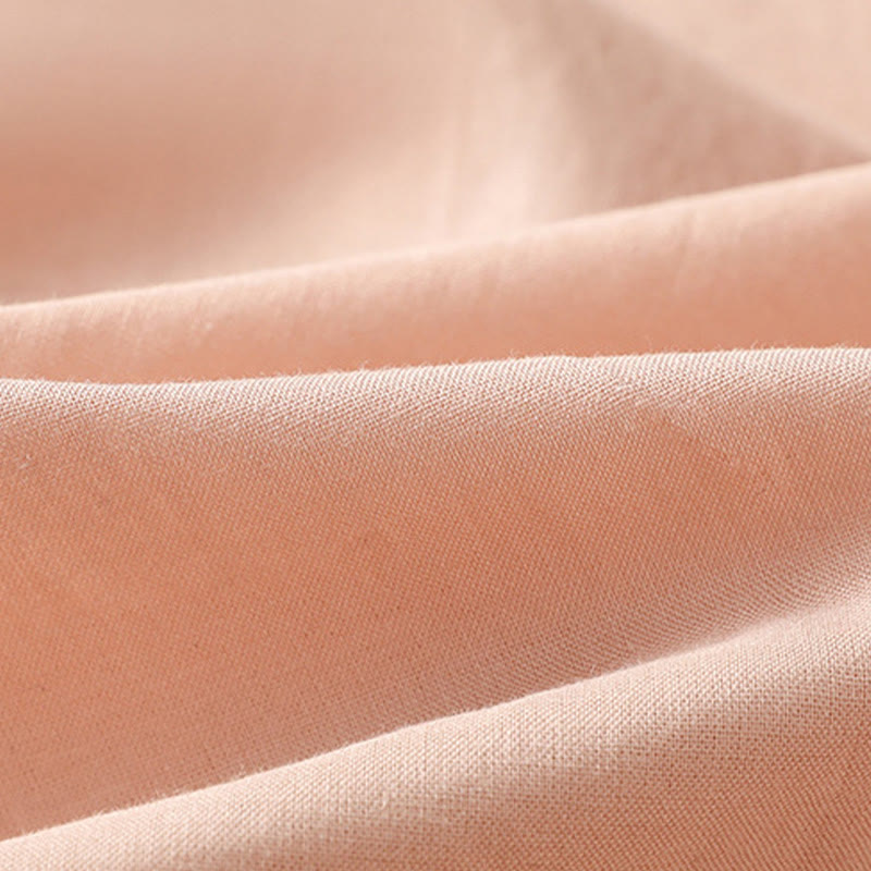 Nimara Ritual Embroidery Pleated Buttons Long Lantern Sleeve Women's Cotton Shirt