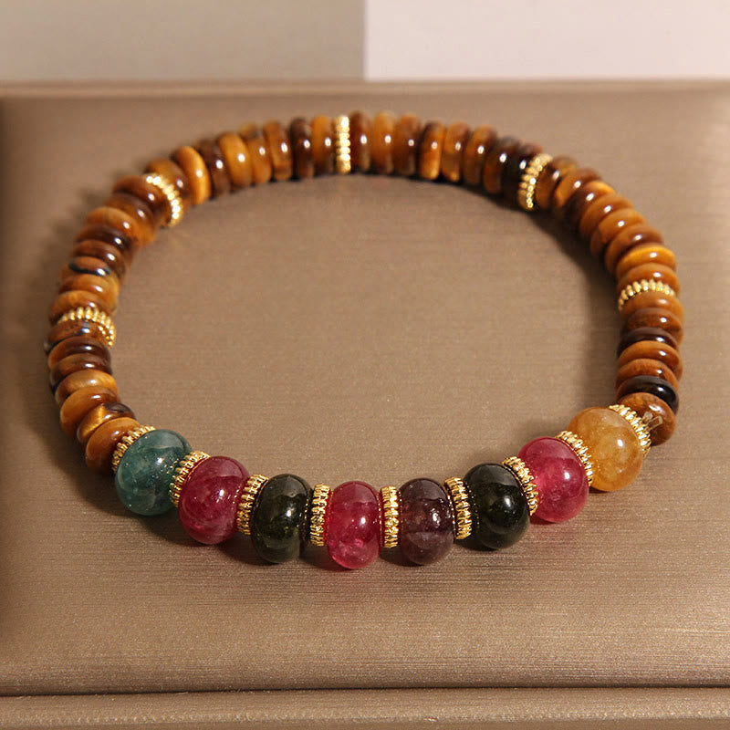 Nimara Ritual Natural Tiger Eye Tourmaline Strength Bracelet