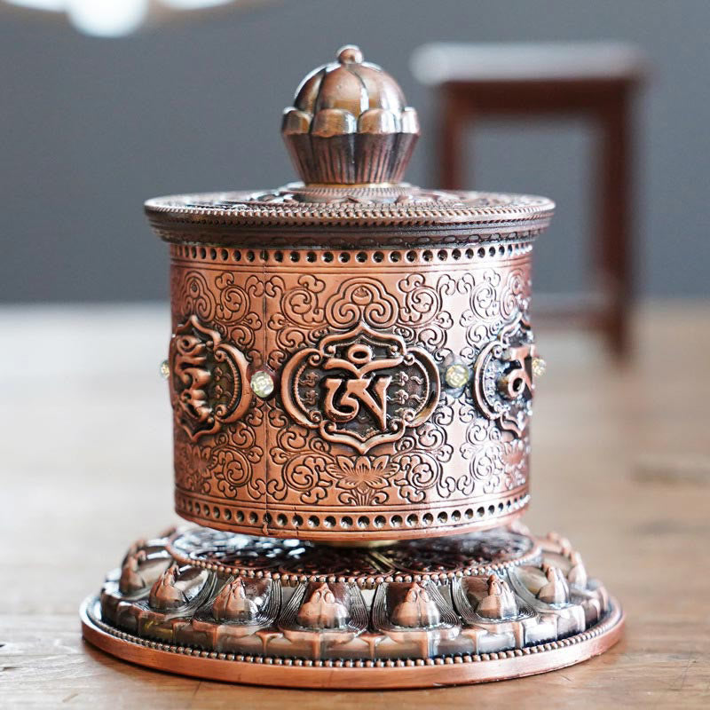 Nimara Ritual Tibetan Blessing Prayer Wheel Car Decoration