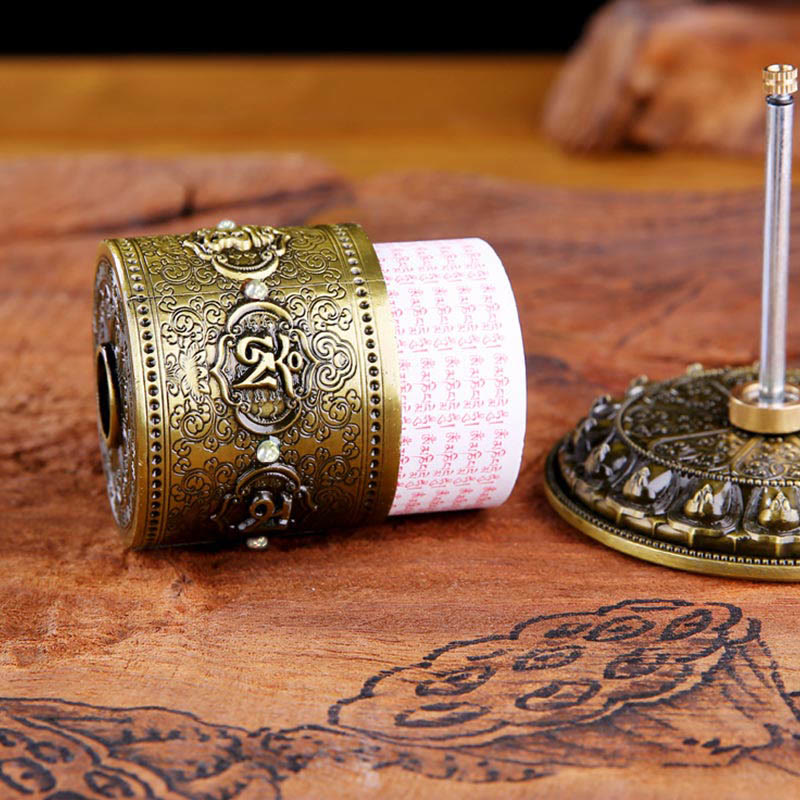 Nimara Ritual Tibetan Blessing Prayer Wheel Car Decoration