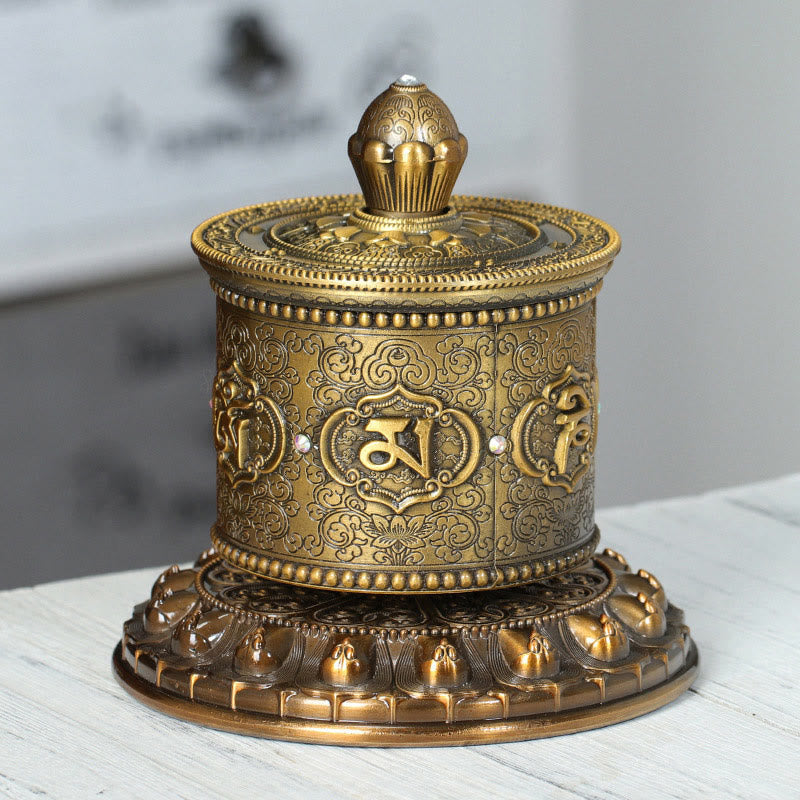Nimara Ritual Tibetan Blessing Prayer Wheel Car Decoration