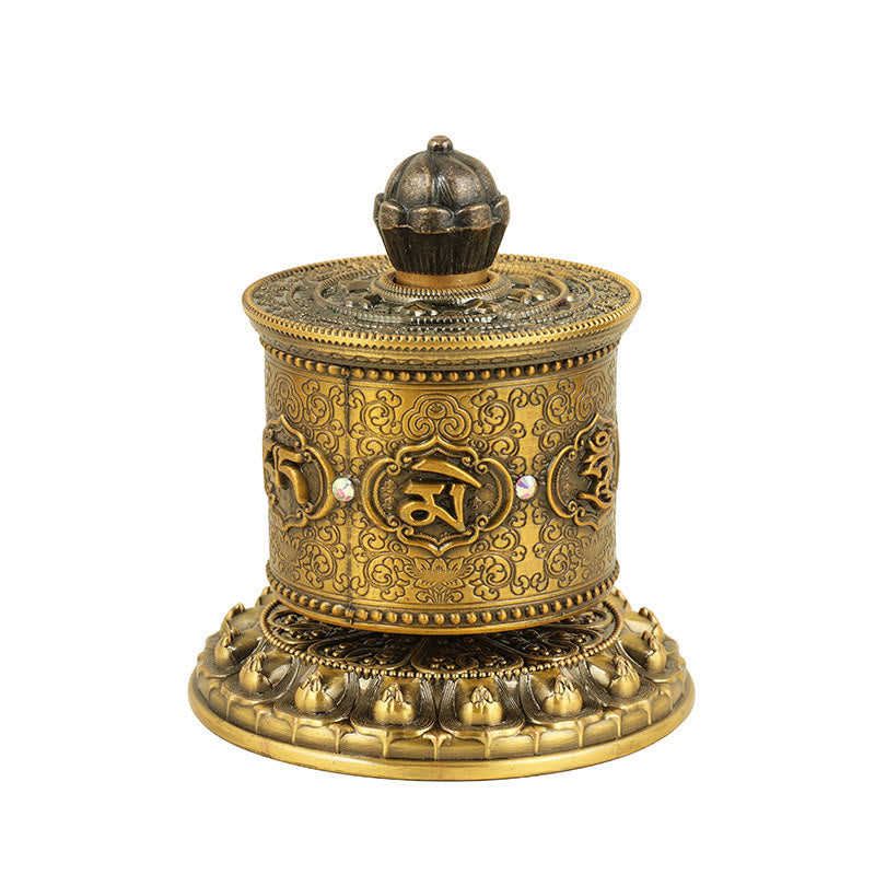 Nimara Ritual Tibetan Blessing Prayer Wheel Car Decoration