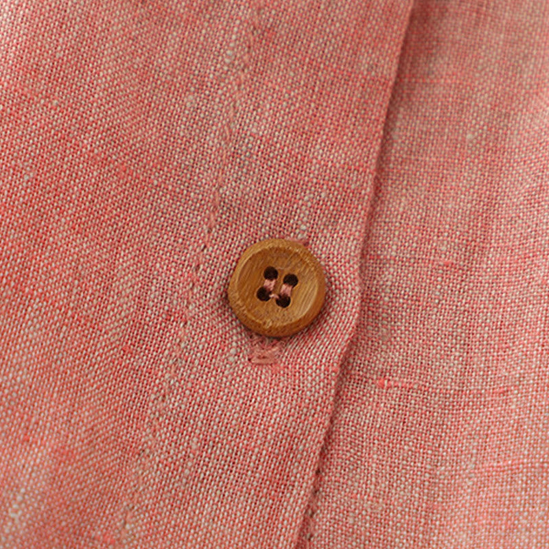 Nimara Ritual Casual Plain Buttons Women's Half Sleeve Shirt