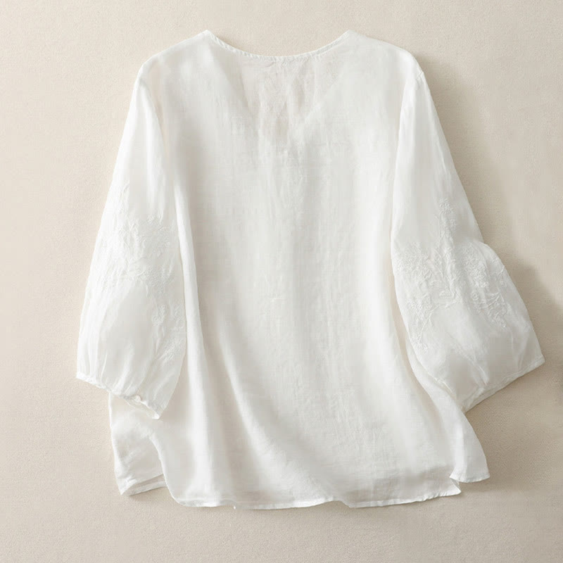 Nimara Ritual Embroidery Button-down Women's Shirt