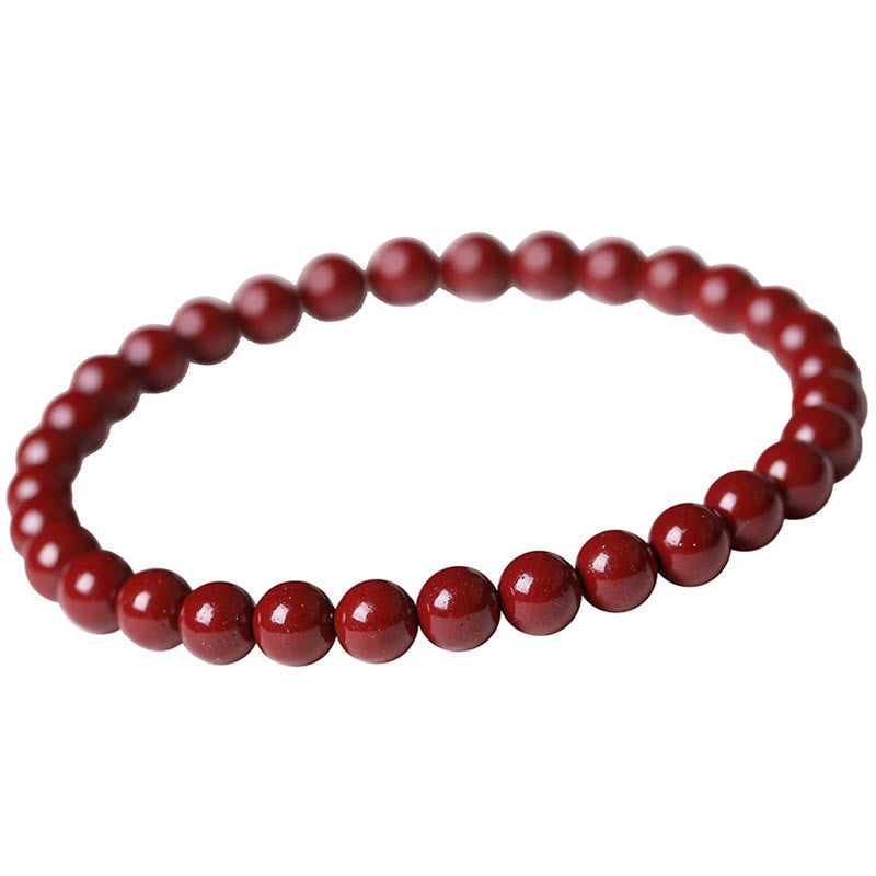 Nimara Ritual Gourd Pearl Cinnabar Blessing Beads Bracelet