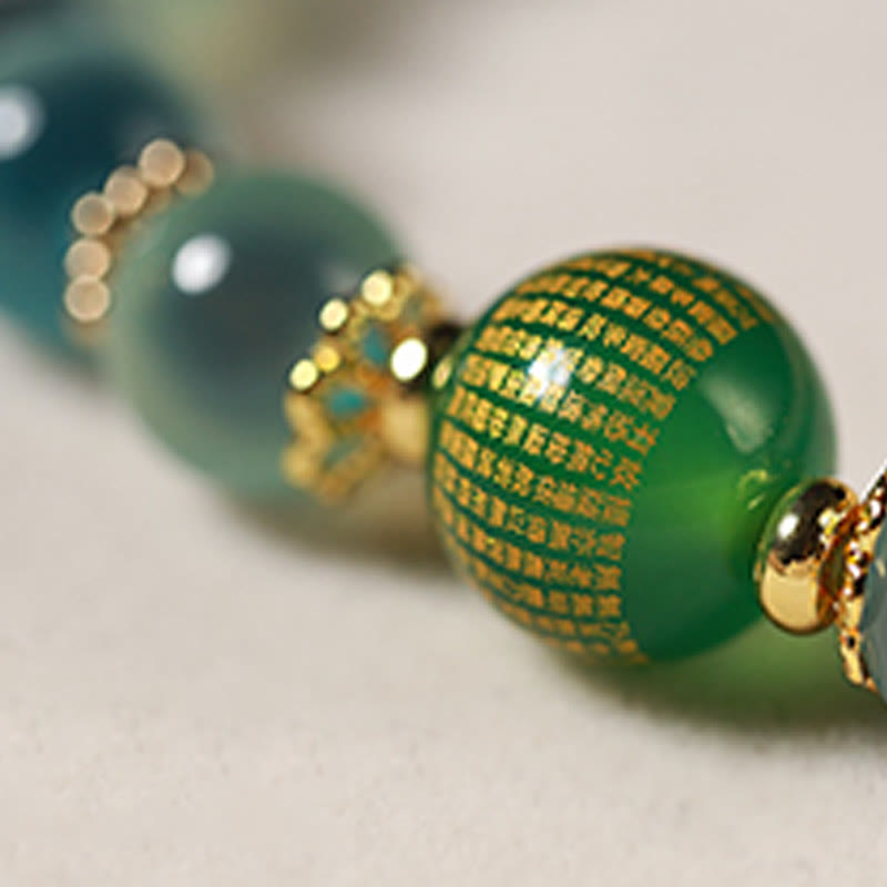 Nimara Ritual Natural Colorful Candy Agate Golden Lotus Pod Healing Bracelet