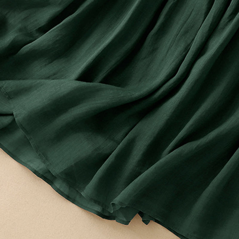 Nimara Ritual Summer Solid Color Elastic Waist Drawstring Women's Skirt