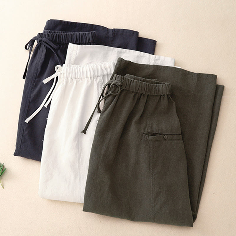 Nimara Ritual Drawstring A-line Elastic Waist Cotton Women's Skirt