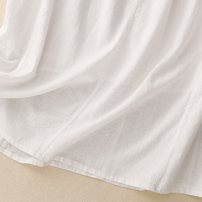 Nimara Ritual Drawstring A-line Elastic Waist Cotton Women's Skirt