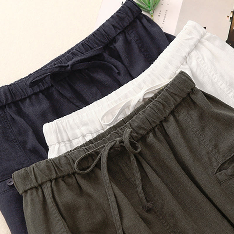 Nimara Ritual Drawstring A-line Elastic Waist Cotton Women's Skirt