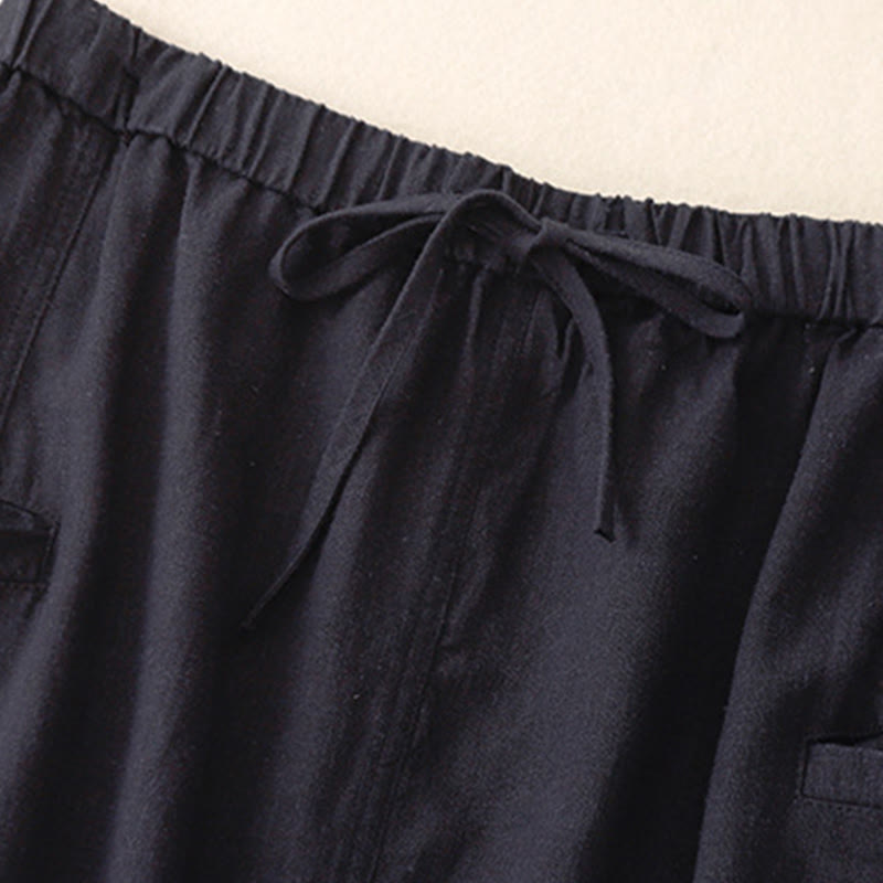 Nimara Ritual Drawstring A-line Elastic Waist Cotton Women's Skirt