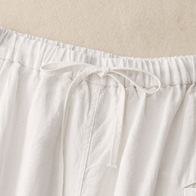 Nimara Ritual Drawstring A-line Elastic Waist Cotton Women's Skirt