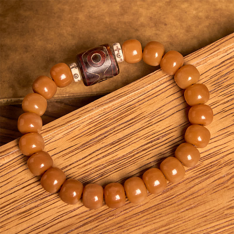 Nimara Ritual Tibetan Bodhi Seed Dzi Bead Keep Away Evil Spirits Bracelet